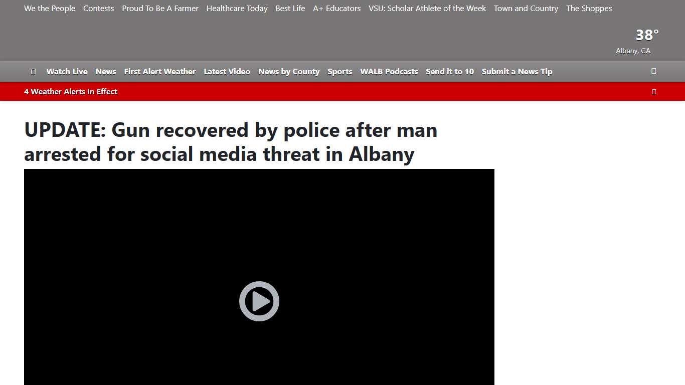 UPDATE: Gun recovered by police after man arrested for social media threat in Albany